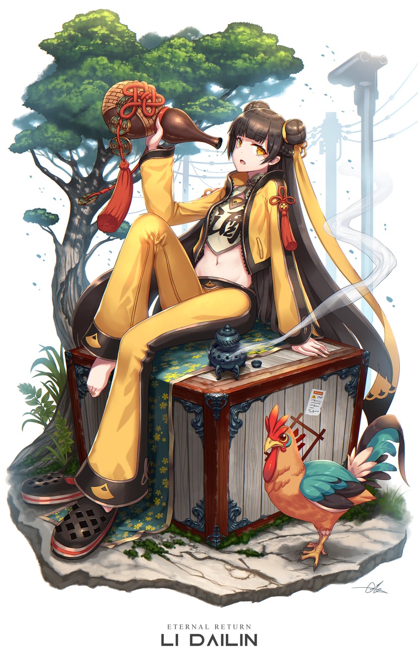 li dailin (black survival and 1 more) drawn by gia