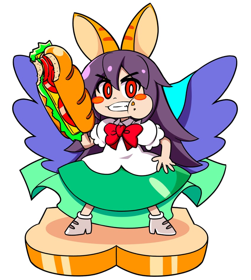reiuji utsuho (touhou and 1 more) drawn by ryuu_(multitask)