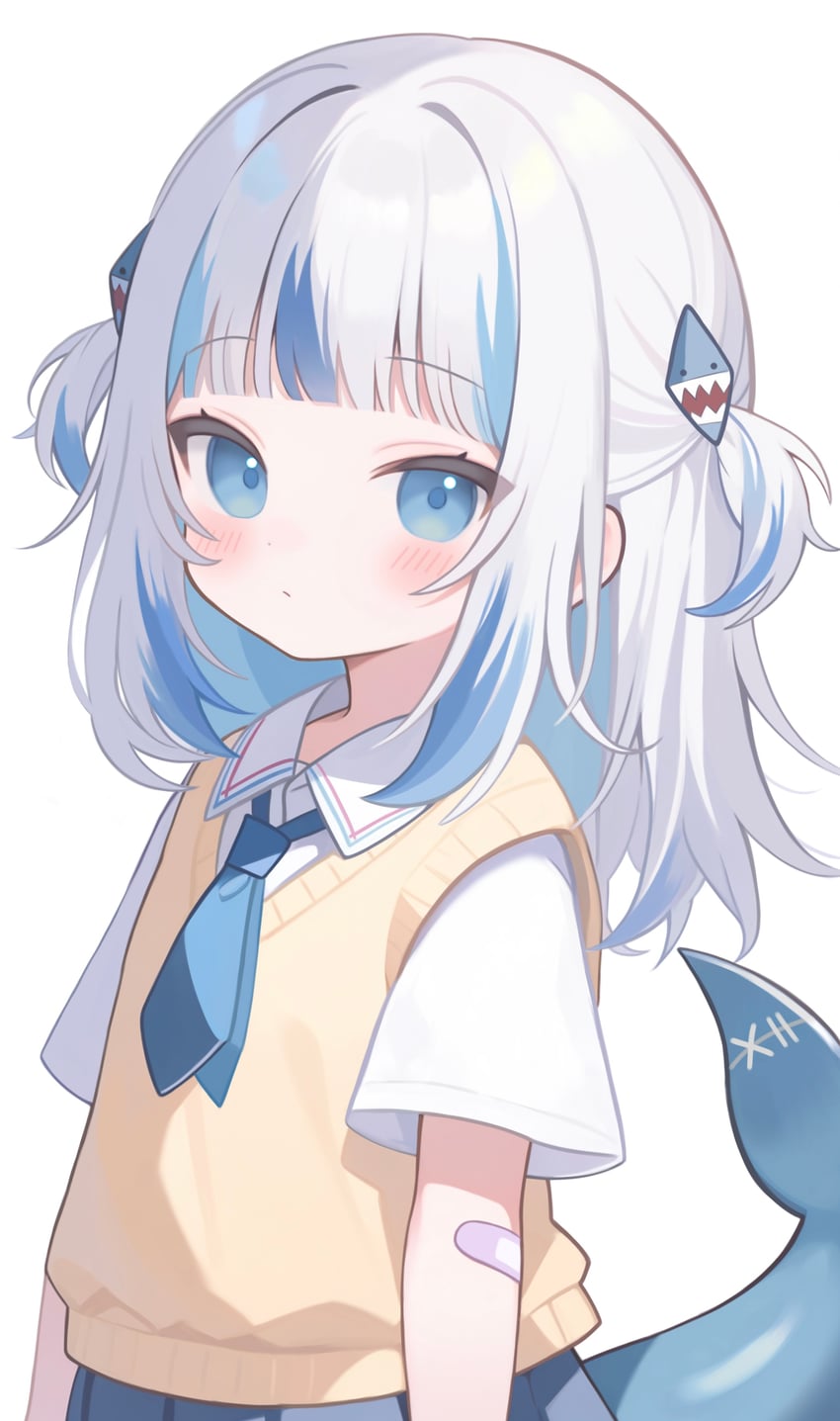 gawr gura (hololive and 1 more) drawn by fuminshou_(nekopan_art)