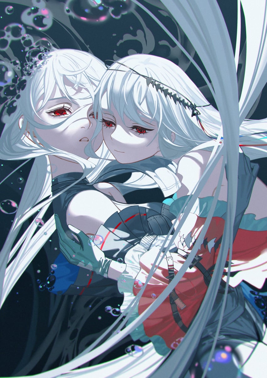 skadi and skadi the corrupting heart (arknights) drawn by lubusi