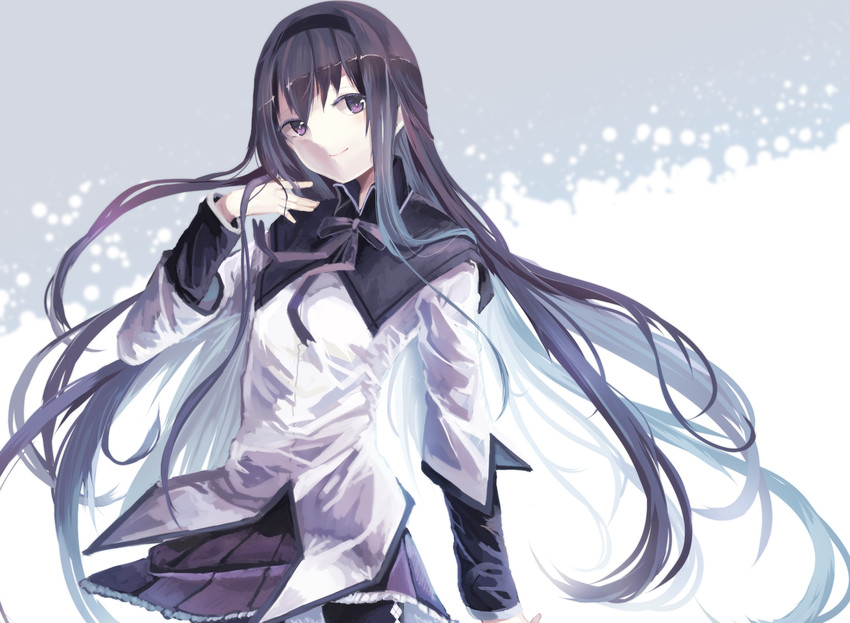 akemi homura (mahou shoujo madoka magica) drawn by shiino_sera
