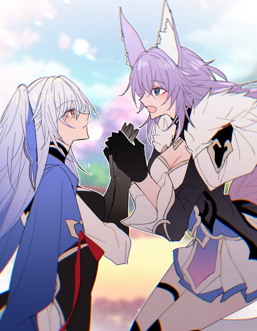 jingliu and baiheng (honkai and 1 more) drawn by run1611720