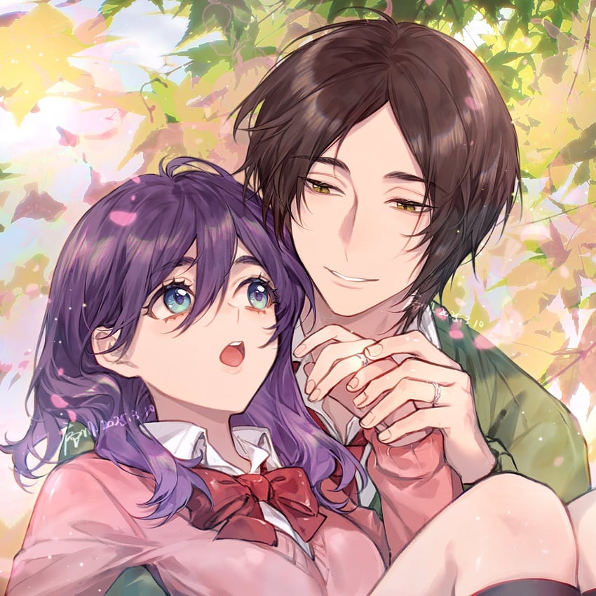 serinuma kae and mutsumi asuma (watashi ga motete dousunda) drawn by xuchuan