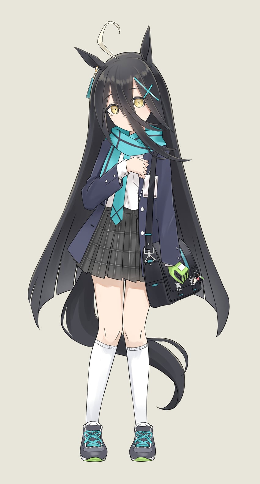 shiroko, manhattan cafe, and ogura yui (blue archive and 1 more) drawn by re1m1