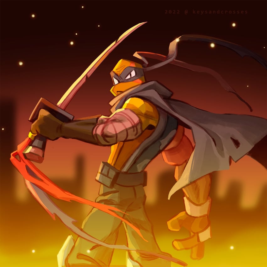 leonardo (teenage mutant ninja turtles and 1 more) drawn by keysandcrosses