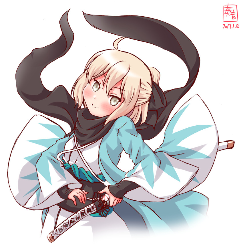 okita souji (fate and 1 more) drawn by kanon_(kurogane_knights)