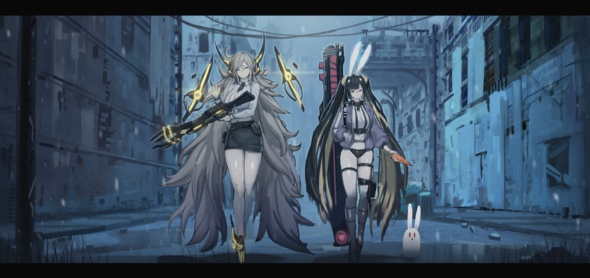 faucre the evil overlord and baekto (last origin) drawn by go-jang