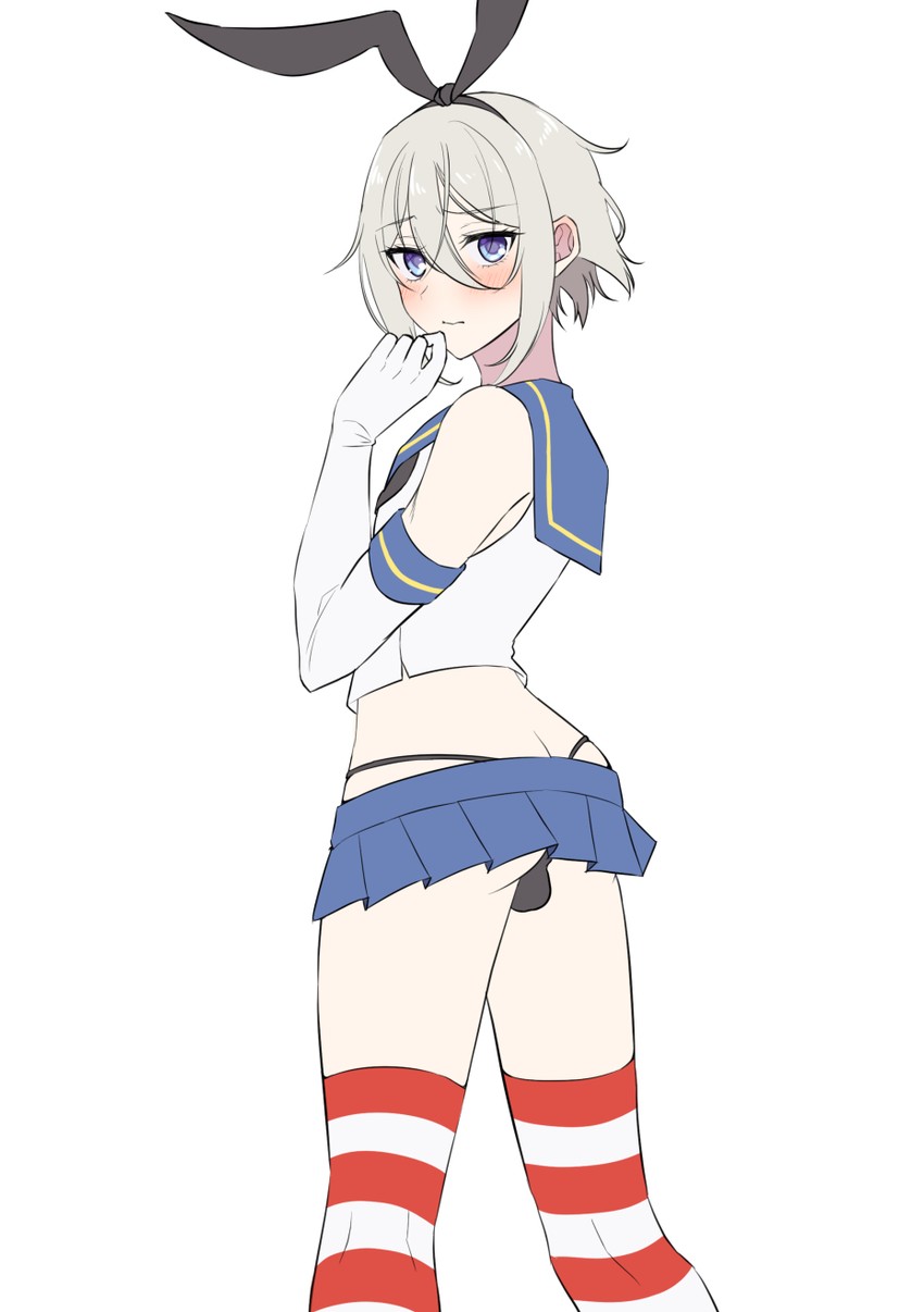 shimakaze and prince of lan ling (kantai collection and 2 more) drawn by mzmz0424