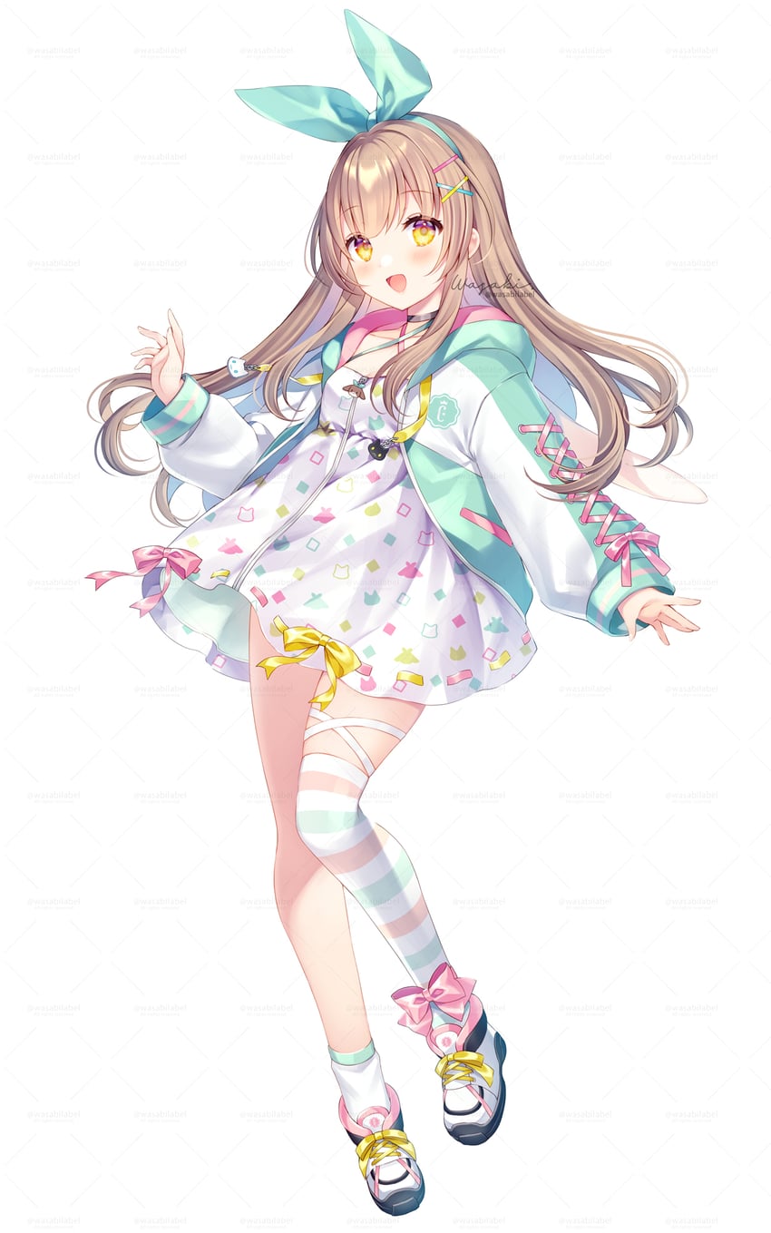 nanahira (indie virtual youtuber and 1 more) drawn by wasabi_(sekai)
