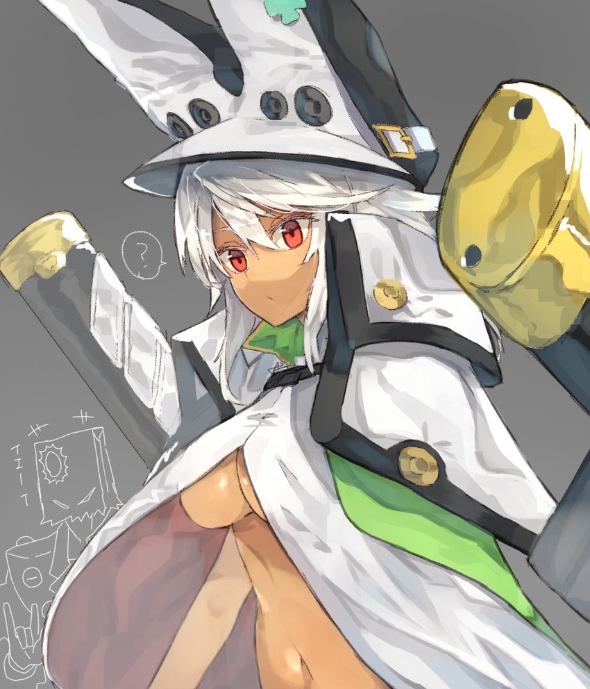 ramlethal valentine and faust (guilty gear and 1 more) drawn by suminagashi