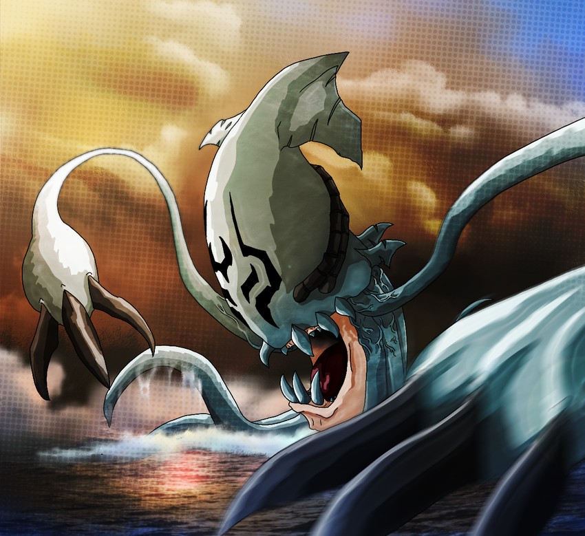 gesomon (digimon and 1 more) drawn by kyoukotu-kubinasi
