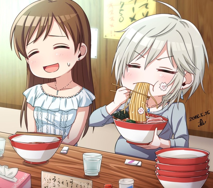 nitta minami and anastasia (idolmaster and 1 more) drawn by yoohi