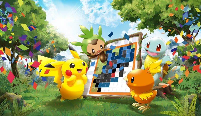 pikachu, lucario, squirtle, torchic, and chespin (pokemon and 2 more) drawn by saitou_kouki