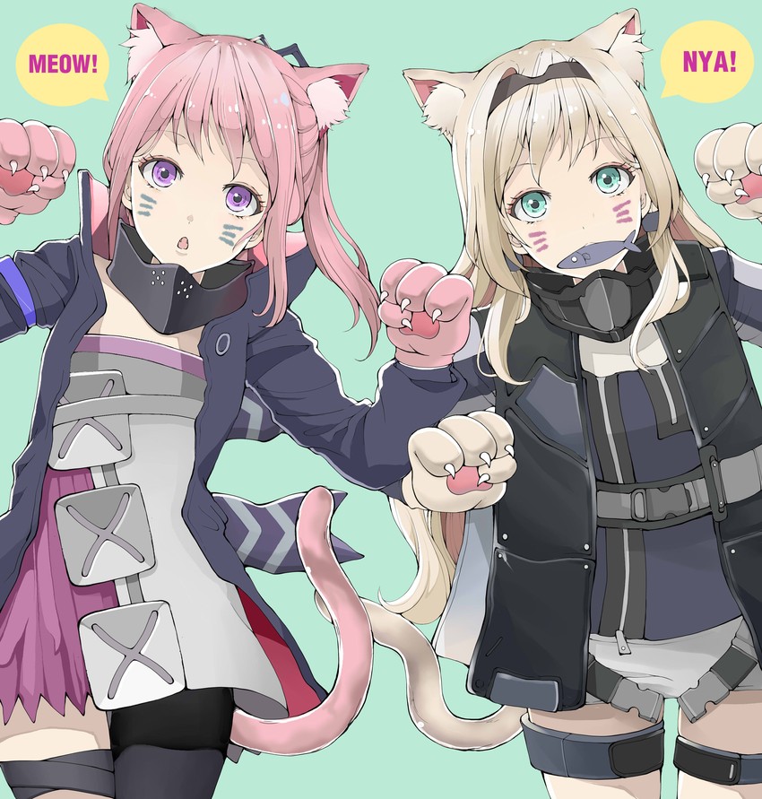 an-94 and st ar-15 (girls' frontline) drawn by tori_(user_hghr2284)