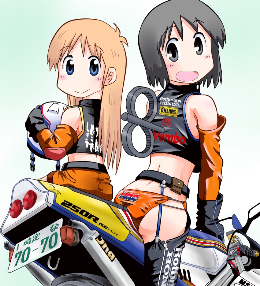shinonome nano and professor shinonome (nichijou) drawn by rokushaku_neko