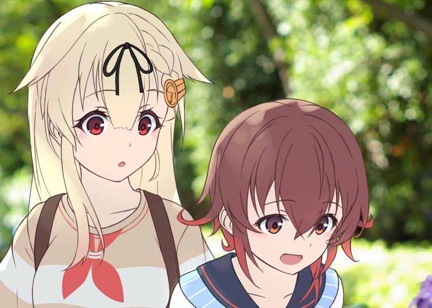 yuudachi, yuudachi kai ni, and mutsuki (kantai collection) drawn by minosu