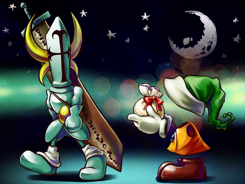 player and hero (moon) drawn by ko-on_(ningen_zoo)