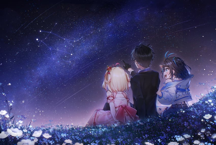 schneider, karu, and poru (algorhythm project) drawn by ciaociaovita
