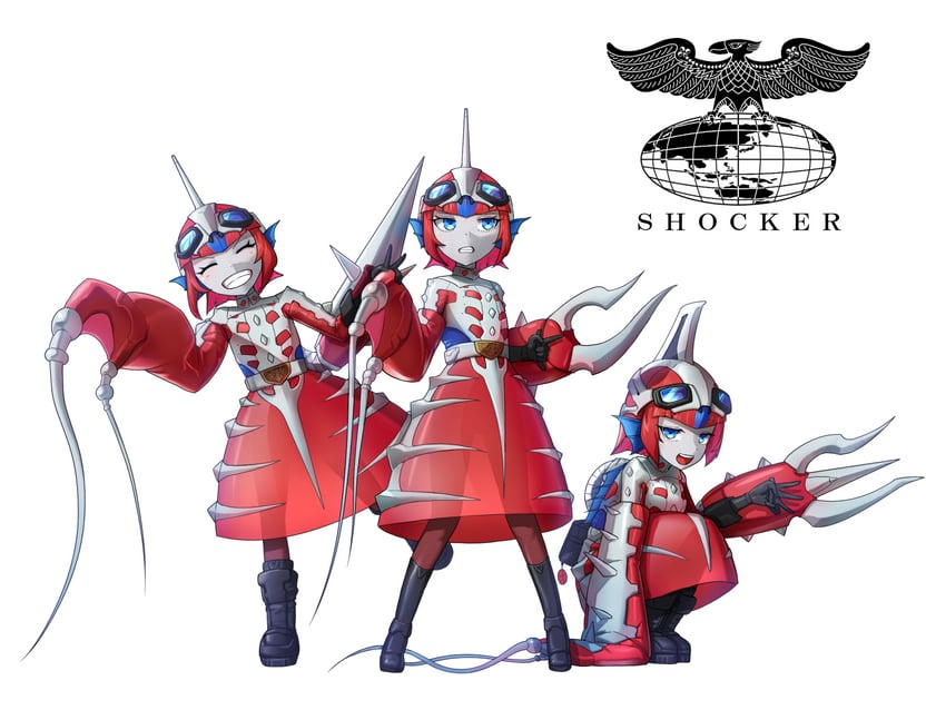 sea dragon iii, sea dragon ii, and sea dragon i (kamen rider) drawn by eidenjyou1997
