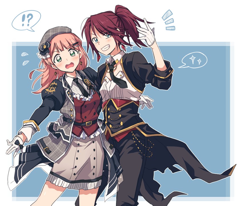 uehara himari and udagawa tomoe (bang dream!) drawn by re_ghotion