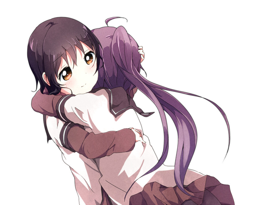 funami yui and sugiura ayano (yuruyuri) drawn by tata_(tataice)