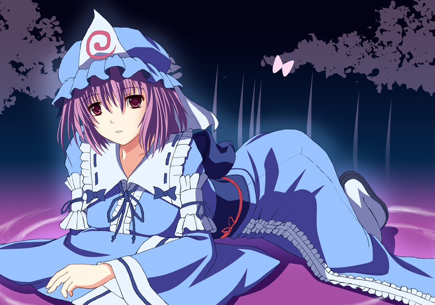 saigyouji yuyuko (touhou) drawn by nagatsuki_towa