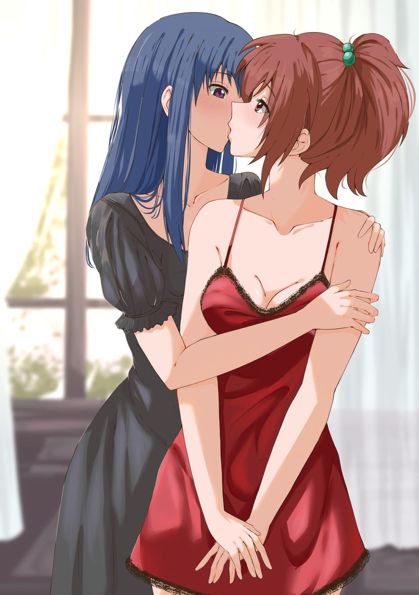 aoi nagisa and suzumi tamao (strawberry panic!) drawn by yuriyurisuki