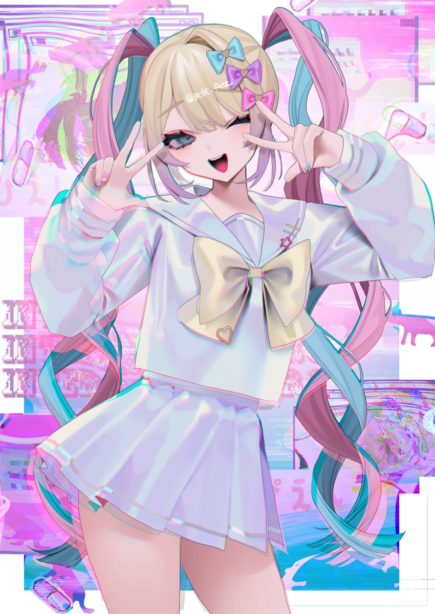 chouzetsusaikawa tenshi-chan (needy girl overdose) drawn by bebe_(bebe_pp)
