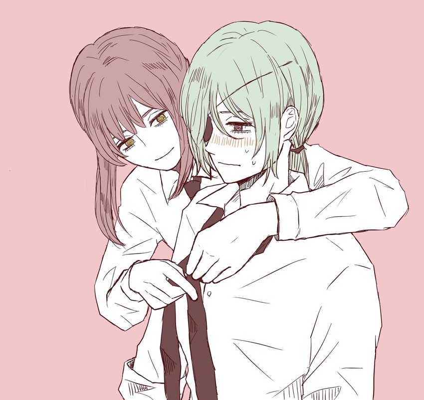 makima and quanxi (chainsaw man) drawn by nori_8710