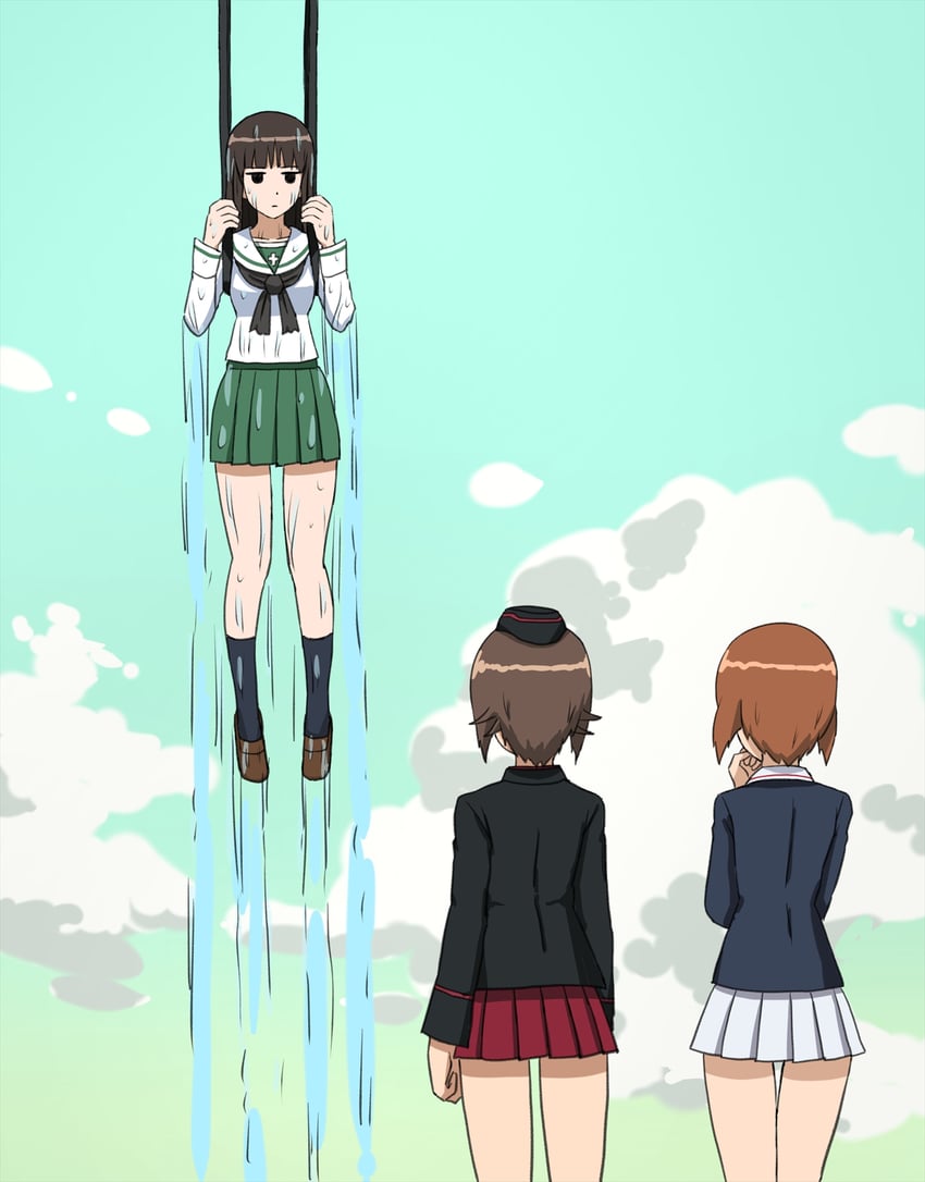 nishizumi miho, nishizumi maho, and nishizumi shiho (girls und panzer and 2 more) drawn by omachi_(slabco)