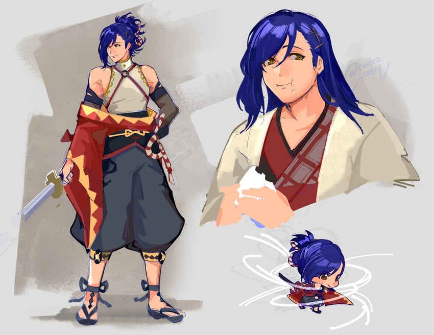 kagetsu (fire emblem and 1 more) drawn by lamb_(contra_entry)