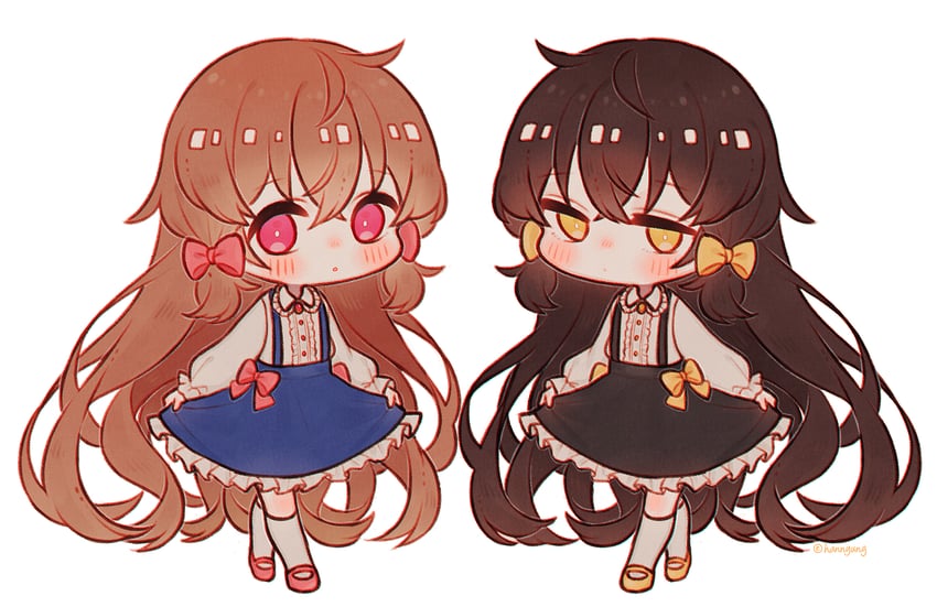 goldia die heilige and enjel (pocket mirror) drawn by hn_(artist)
