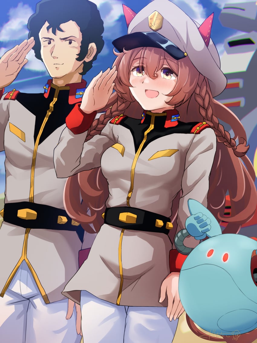 haro, mejiro bright, and bright noa (umamusume and 2 more) drawn by takotoma22