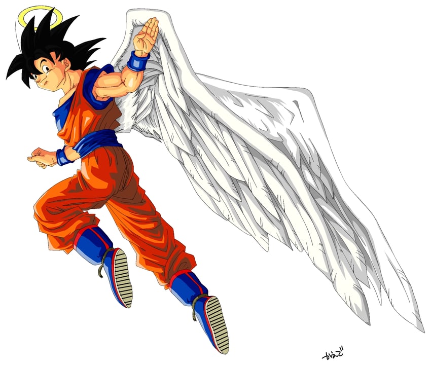 son goku (dragon ball and 1 more) drawn by kaede_(sakanatoneko)