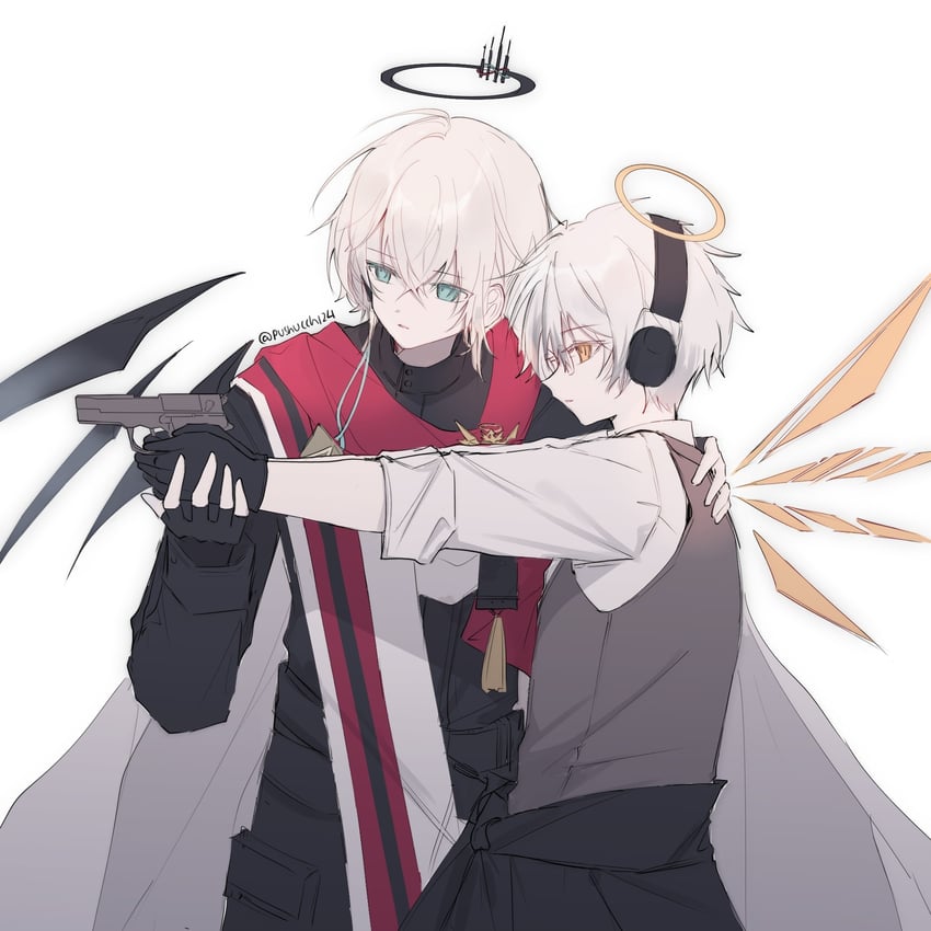 executor, executor the ex foedere, and adnachiel (arknights) drawn by pushu