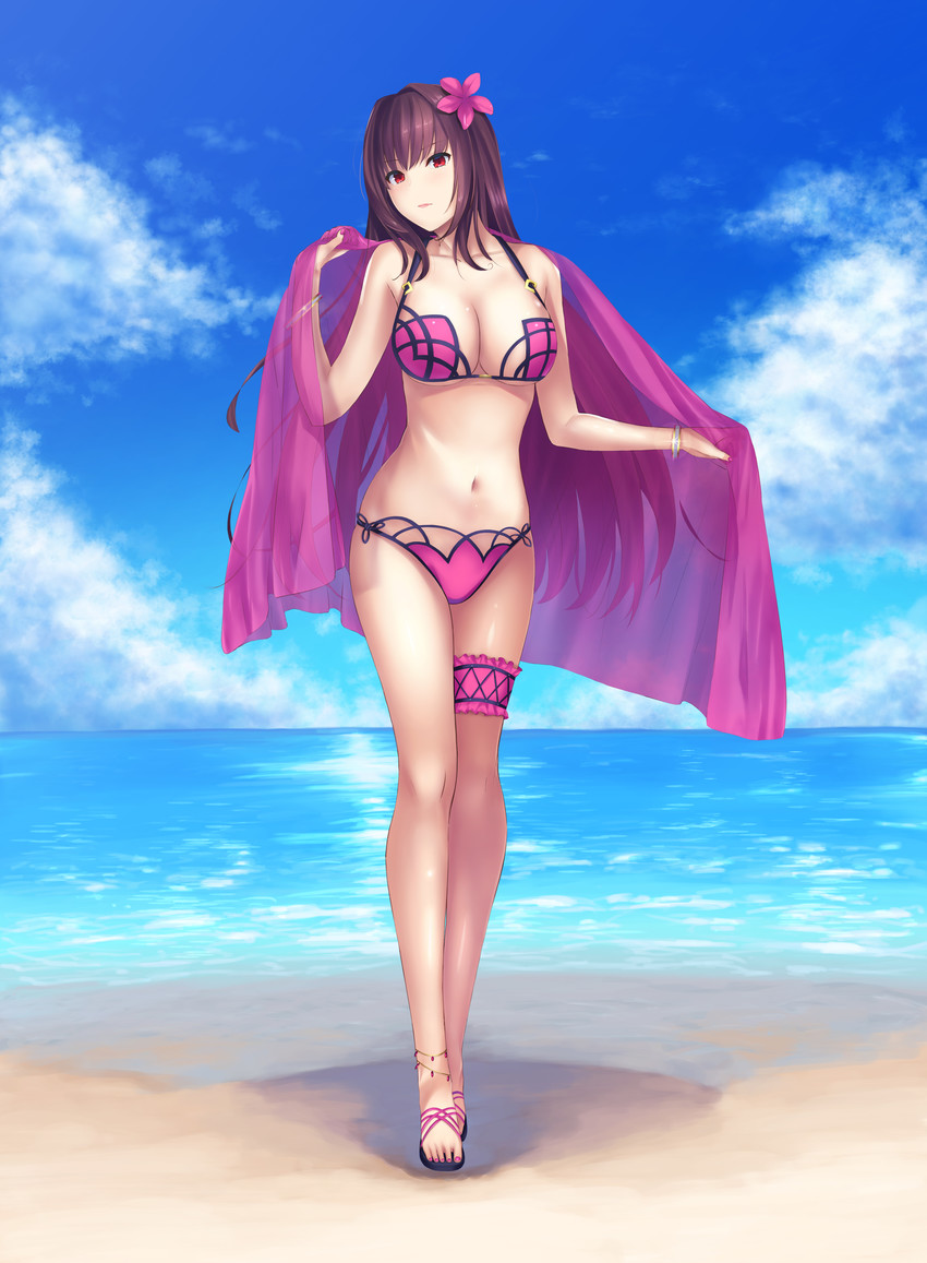 scathach (fate and 1 more) drawn by takinashi_(friend_coffee)