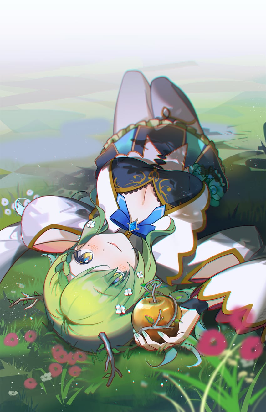ceres fauna (hololive and 1 more) drawn by rainry
