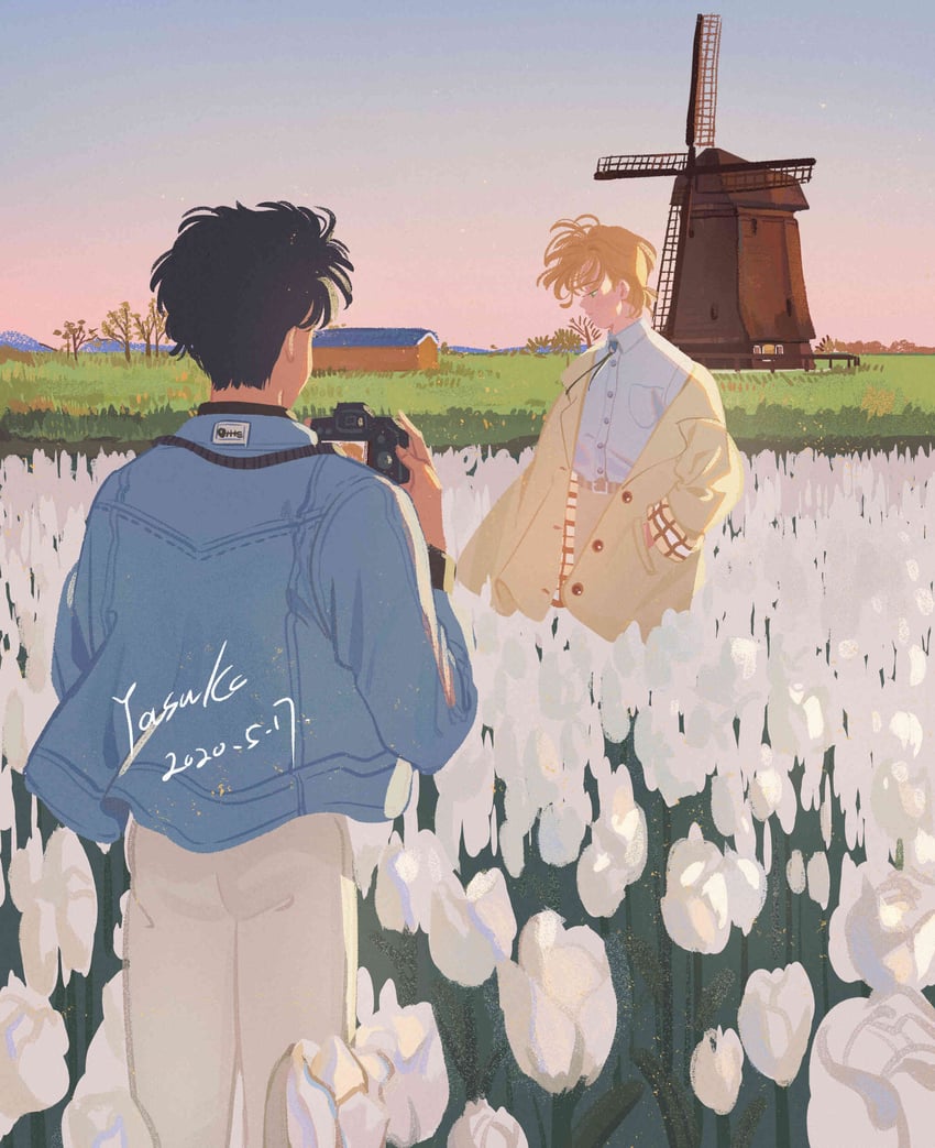 ash lynx and okumura eiji (banana fish) drawn by koyasuyasuko12