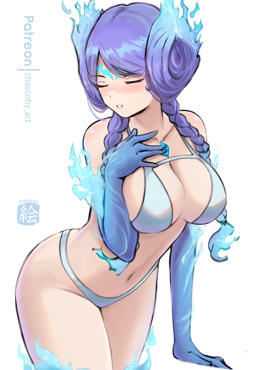 brighid (xenoblade chronicles and 1 more) drawn by chascoby