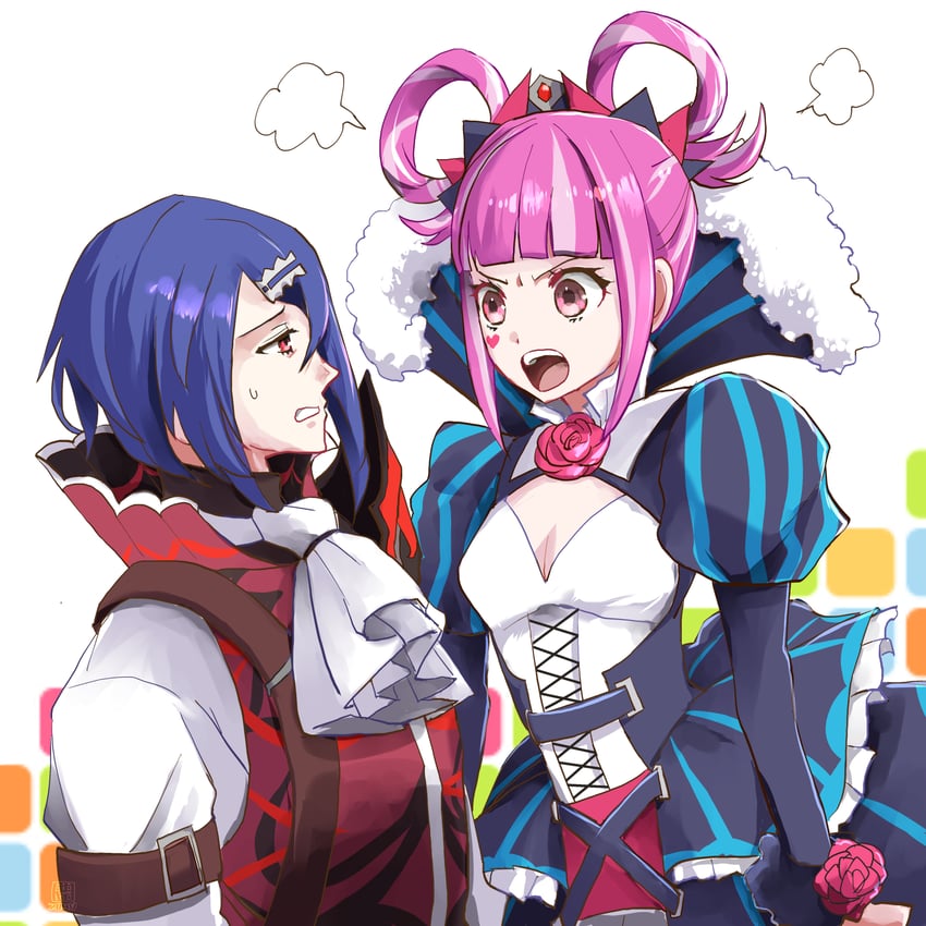 hortensia and alcryst (fire emblem and 1 more) drawn by mizss