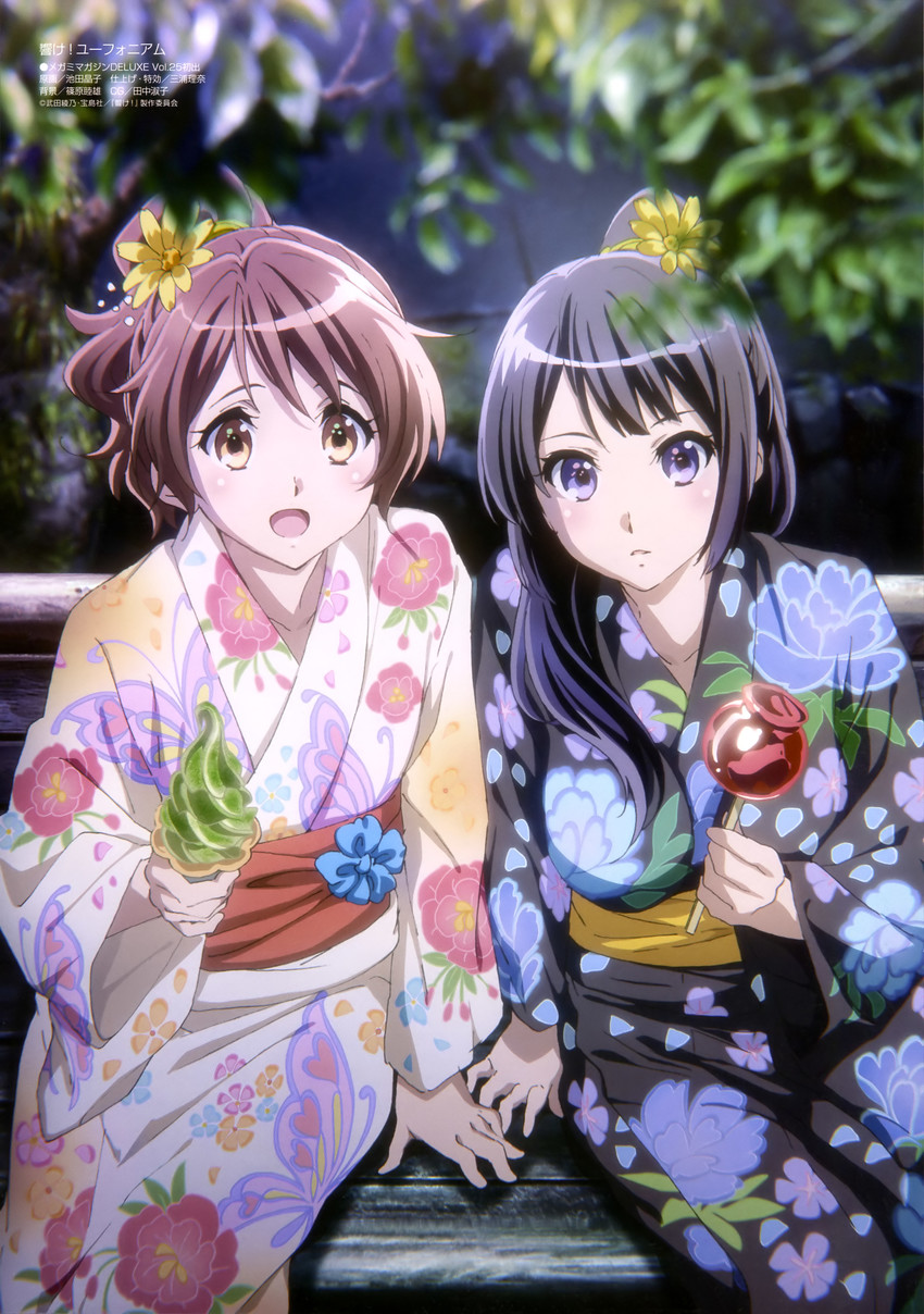 oumae kumiko and kousaka reina (hibike! euphonium) drawn by ikeda_shouko