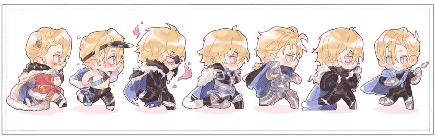 dimitri alexandre blaiddyd (fire emblem and 2 more) drawn by ennec0