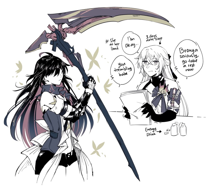 bronya rand and seele (honkai and 1 more) drawn by natsuki_(2917)