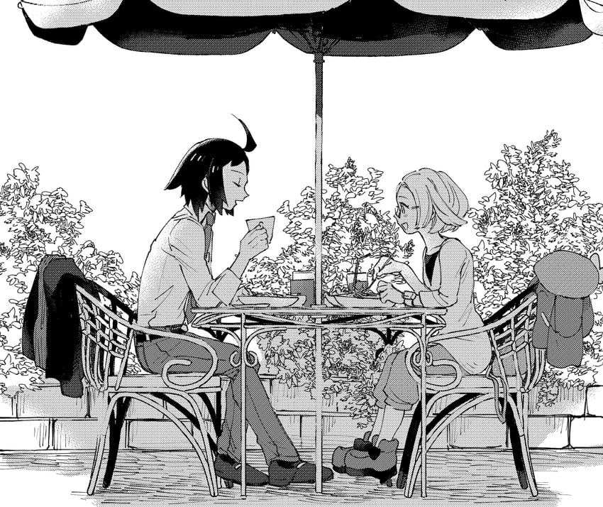 bianca and cheren (pokemon and 1 more) drawn by yo_mo