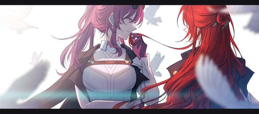 kafka and himeko (honkai and 1 more) drawn by periwinkledusk
