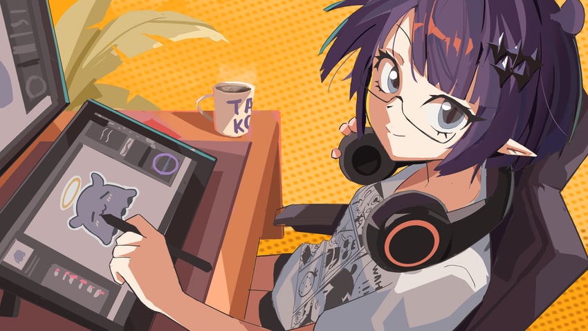 ninomae ina'nis and takodachi (hololive and 1 more) drawn by zb_relic