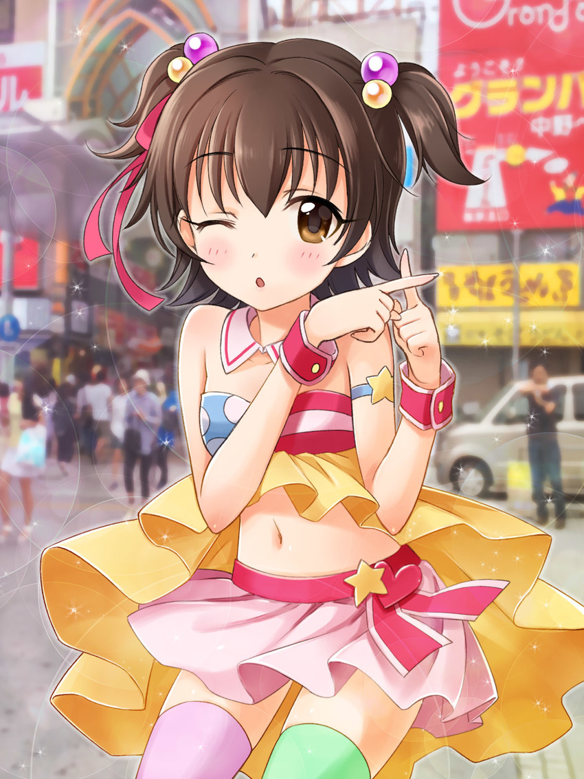 akagi miria (idolmaster and 1 more) drawn by frenchmaid_(made_in_frenchmaid)