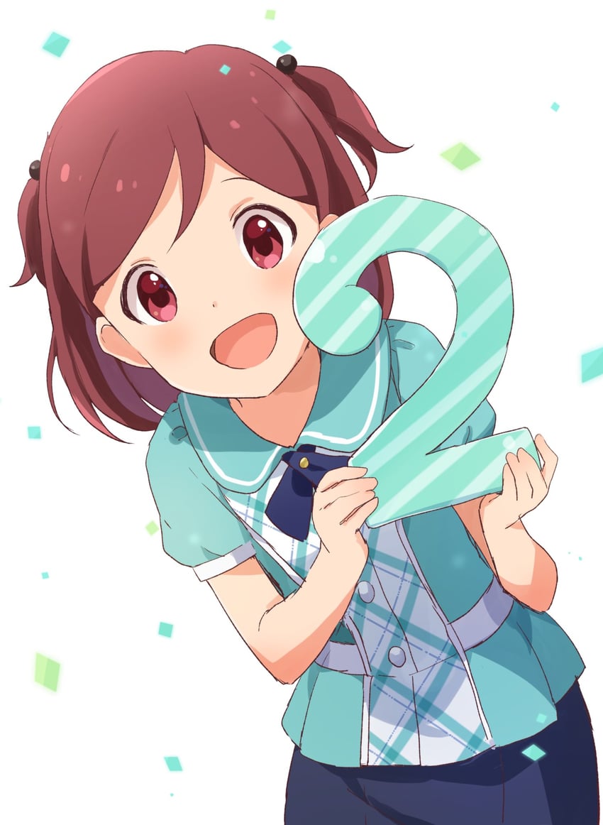 aoba misaki (idolmaster and 2 more) drawn by buchi_(y0u0ri_)