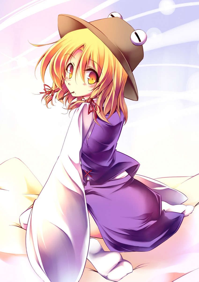 moriya suwako and pyonta (touhou) drawn by amano_chiharu