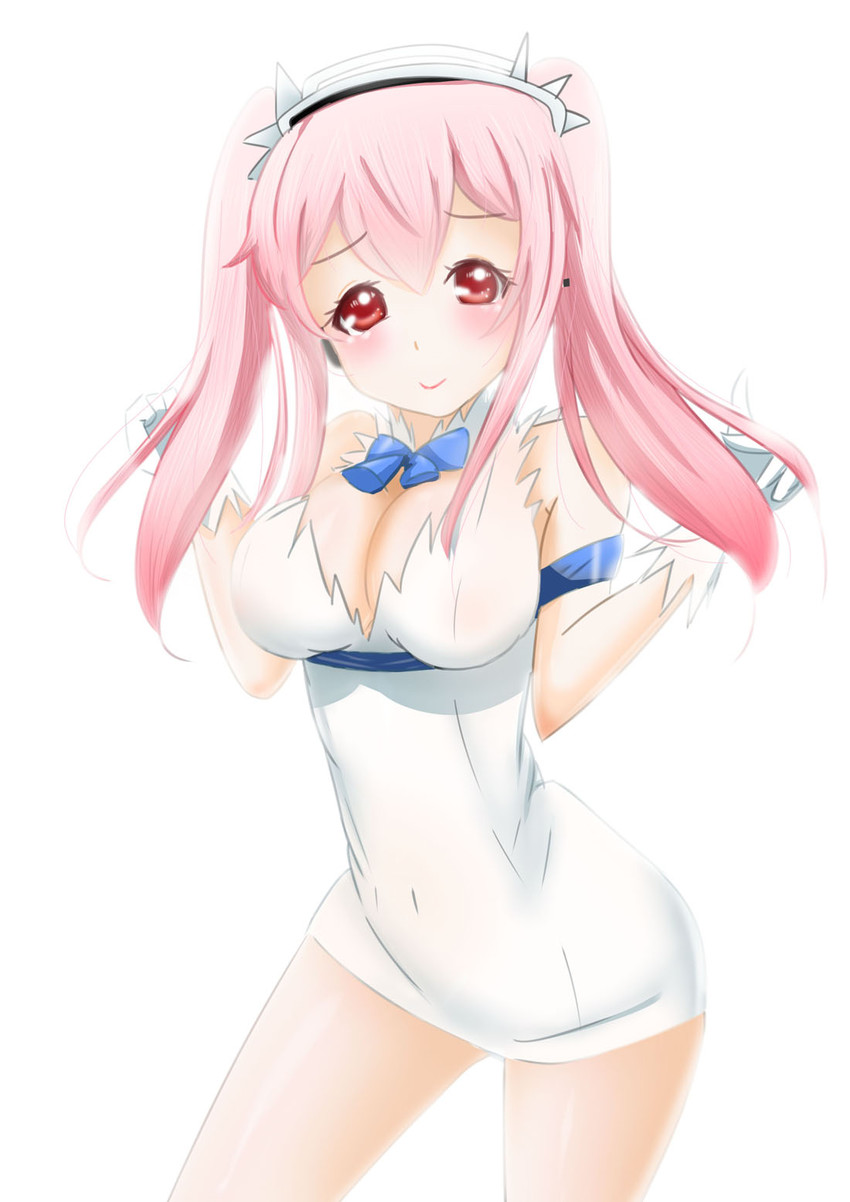 hestia and super sonico (dungeon ni deai wo motomeru no wa machigatteiru darou ka and 1 more) drawn by aki_sakura